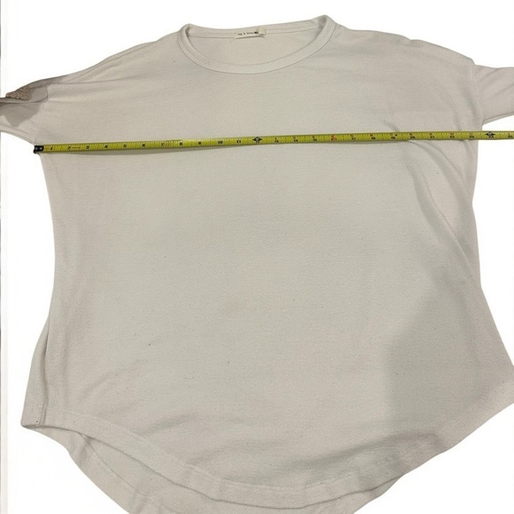 rag & bone Women's The Knit Longsleeve Top White Medium - Picture 7 of 9
